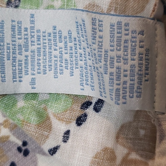 BODEN Leaf Floral 100 % Linen Dress, Size 10R - Picture 13 of 15